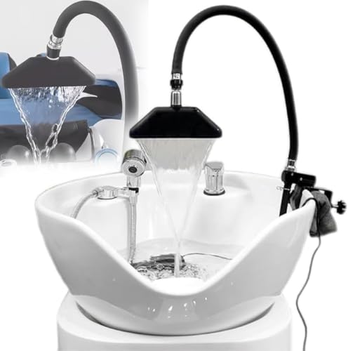 Bateria umywalkowa do spa rama cyrkulacyjna wody, przenośna głowica spa, sprzęt spa regulowana 360° wodospad głowica prysznicowa, akcesoria do łóżka szamponu, do salonu fryzjerskiego