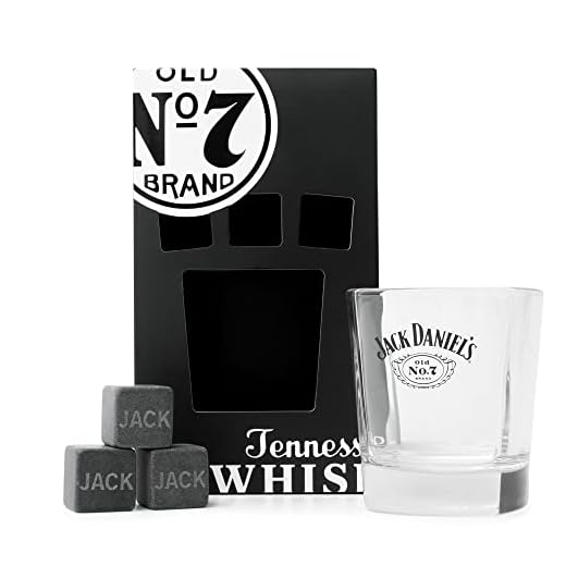 Jack Daniels Old No. 7, Vidrio, Tumbler & Stones