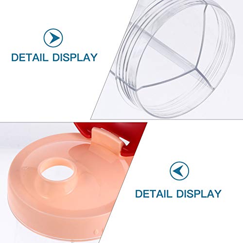 STOBOK Dispensador de Fórmula para Bebê Vermelho Caixa de Leite Em Pó Recipiente Embalagem de Biscoi