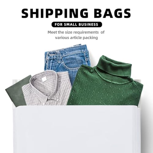 Image of POLYSELLS 200 pcs 9x12 Inches White (Silver) Poly Mailers Shipping Envelopes, Strong Adhesive Sealing, Waterproof, and Tear-resistant Postal Mailing Bags for Small Business, Clothes, Non-Fragile Items