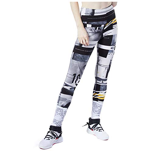 [リーボック] ロングタイツ トレーニングウェア MYT コットングラフィック FVO22 [レディース] レディース ブラック (EJ5986) 日本 J/M (日本サイズM相当)のサムネイル