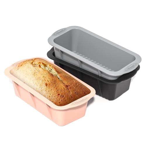 saphe Silicone Bread Loaf Pan, Heat resistant bread pan，Non-Stick Baking Mold Pans for Loaf...