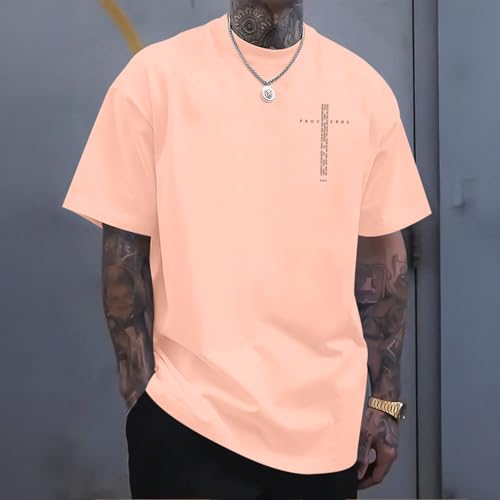 Image of Christian Shirts for Men Vintage Religious Cross Bible Verse T-Shirt Jesus Faith Tshirt Inspirational Graphic Tees