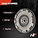 A-Premium Clutch Flywheel Compatible with Subaru Impreza 2004-2011 2013-2014, WRX STI 2015-2021, 2.5L, 8 Bolt Holes, 124 Teeth, Manual Transmission, Replace# 12310AA410