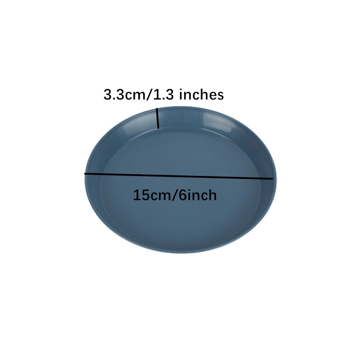 6Pcs Shallow Cat Food Dish, Whisker Fatigue Cat Bowl and Small Dog Bowl for Food, Shallow Kitten Bowls Set for Indoor Cats, 5.5 inch Flat Cat Food Plate