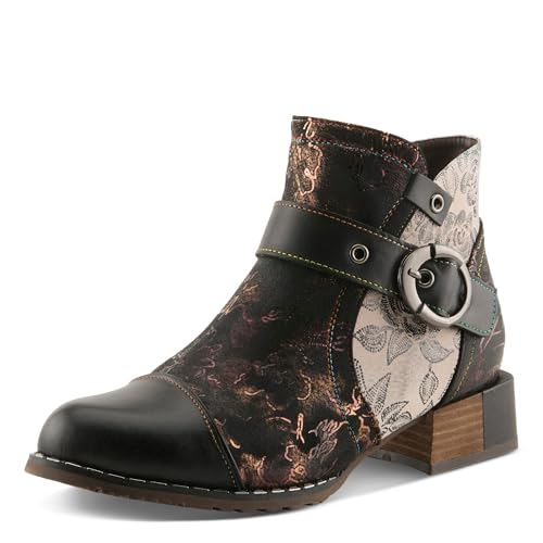 Spring Step L'Artiste Sipperb Booties | Hand-Painted Leather Ankle Boots