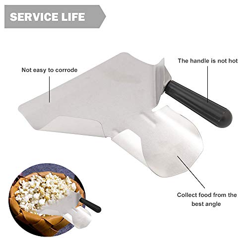 CNQLIS Popcorn-Schaufel und Dredge Shaker aus Metall, ideal zum Befüllen von Pommes Frites, mit Salz- und Gewürzspender - Image 4