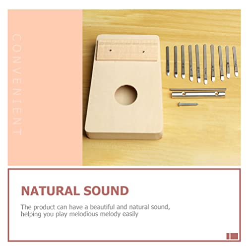 EXCEART Kalimba 10 Teclas Thumb Piano Portátil Dedo Dedo Piano Kalimba Instrumento para Crianças E P