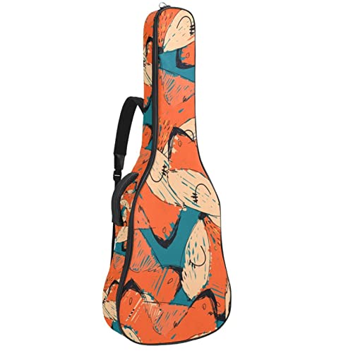 Sac à dos guitare acoustique imperméable avec doublure douce et épaisse Couleur 8