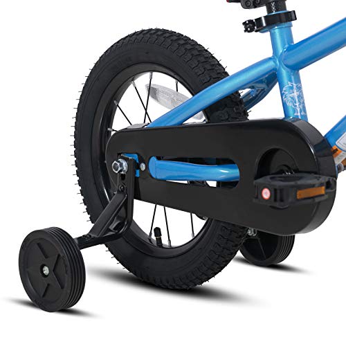 JOYSTAR 16 Inch Kids Bike for 4-7 Ages with Training Wheels Coaster Braking Ride-On Boys Bicycle 4 5 6 7 Years Children Bikes BMX Style Birthday Gifts Blue by JOYSTAR - Image 5