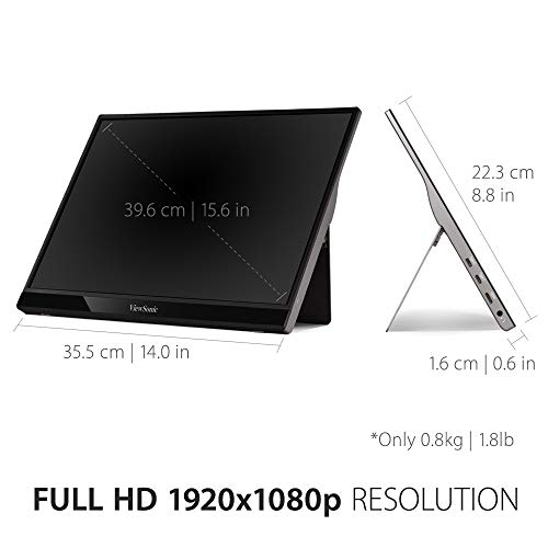 Viewsonic VG1655 15.6 Inch 1080P Portable Monitor thumb #3
