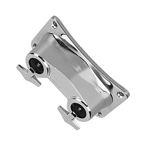 Soporte para Batería de Doble Agujero, Abrazadera de Unión de Aleación de Zinc, Soporte de Extensión para Batería con Perillas de Ajuste, Soporte Cromado para Accesorios de Kit de Batería, Estable y Duradero miniatura 5