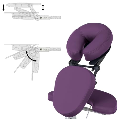 Image of EARTHLITE Portable Massage Chair Package VORTEX - Portable, Compact, Strong and Lightweight incl. Carry Case, Sternum Pad & Strap (15lbs)
