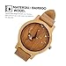 Garneck Reloj De Pulsera De Bambú para Hombre y Mujer Esfera De Madera Cuarzo Madera Natural Elegante Uso Diario Imagen de Garneck Reloj De Pulsera De Bambú para Hombre y Mujer Esfera De Madera Cuarzo Madera Natural Elegante Uso Diario