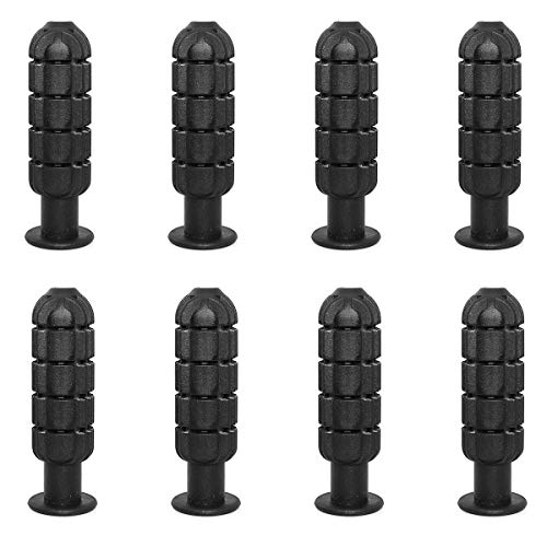 ZRM&E 8pcs Foosball Handle Grips Plastic Table Soccer Foosball Grips Tables Soccer Parts Replacment, Black