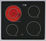 Fagor 2V-32 T S - Placa (Incorporado, Eléctrico, Negro, Botones, 6300W, 59 cm)