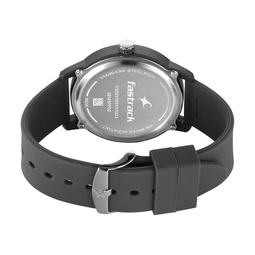 Image of Fastrack Tees Urbanique Quartz Analog Black Dial Silicone Strap Unisex Watch