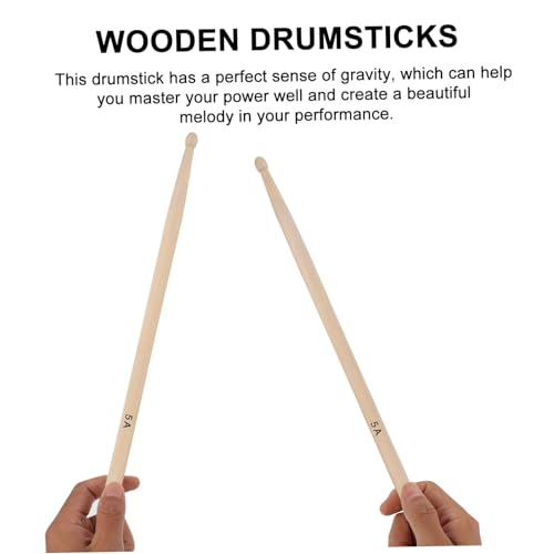 Baquetas de arce clásicas para batería, instrumento de percusión profesional, adecuadas para principiantes y uso diario miniatura 7