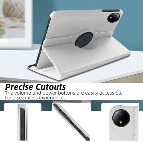 Image of TGK 360 Rotatable Smart Flip Case Cover for Redmi Pad SE 8.7 inch Tablet (White)