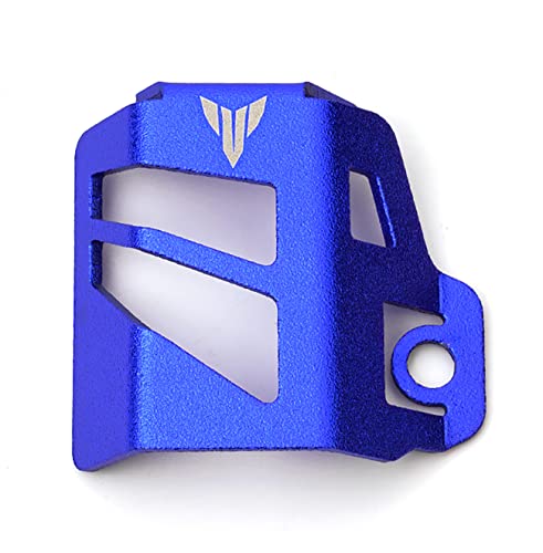 Para Yamaha MT 07 09 10 MT07 MT09 SP MT10 FZ09 FZ07: cubierta protectora del depósito de líquido de freno trasero para motocicleta (Azul)