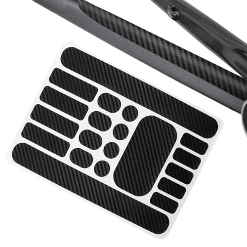 CHACKSTAY Protector Mountain Bike, cinta de protección del marco de bicicleta,Protección del marco de la bicicleta de montaña - Pegatina de protección contra la envoltura de película antiadrlefle para