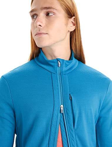 Image of Icebreaker Merino Men's Quantum Iii Long Sleeve Wool Athletic Full Zip Sweater