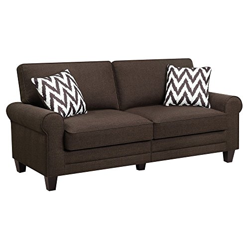 Serta RTA Copenhagen Collection 78' Sofa in Ironwood...