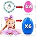 Easter Egg Fillers Prefilled Easter Eggs Filled Easter Basket Stuffers for Toddler Girls Kids with Toys Dolls Girls Gifts Egg Hunt Non Candy Fillers Age 3 4 5 6 7 8+ Years Old