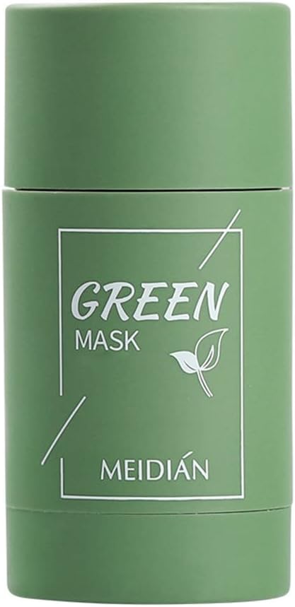 Green Tea Mask Stick Blackhead Remover Deep Pore Cleansing Clay Stick Mask Moisturizing Oil Control Shrink Pores Remove Anti-Acne Mask Facial Care