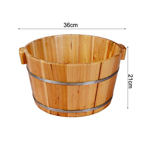 Tina de Madera para Spa de Pies, Cubeta Grande para Pedicura miniatura 3