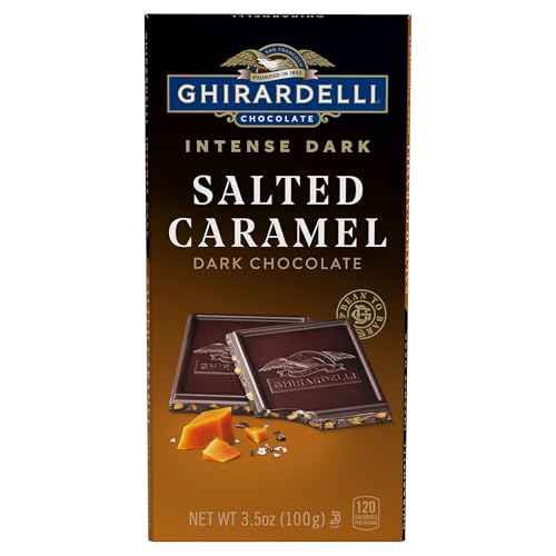 GHIRARDELLI Salted Caramel Intense Dark Bar, 3.5 Oz Bar