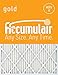 Accumulair Gold 5.88x12.13x1 (Actual Size) MERV 8 Air Filter/Furnace Filter (4 Pack)