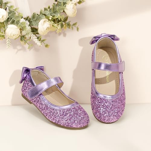 Image of PANDANINJIA Toddler Dress Shoes Flower Girls Ballet Flats