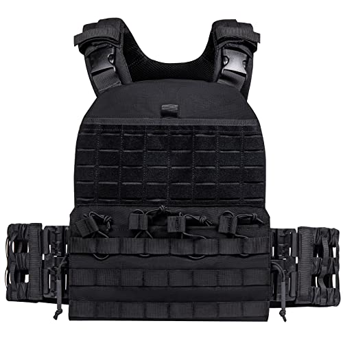 VISMIX Tactical Weighted Vest, Adjustable Weighted Vest with Quick Release Buckle for Men and Women Fitness Workout Training Running