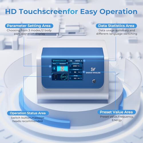 Image of 2026 New Upgraded Shockwave Therapy Machine, Extracorporeal Shock Wave Therapy Device for Pain Relief,Muscle and Bone Tissue Regeneration, ESWT Shock Wave Therapy Machine for Home & Institution Use