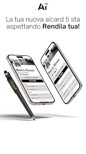 Stylo NFC puce NTAG213 avec stylet tactile et support smartphone pour profil numérique