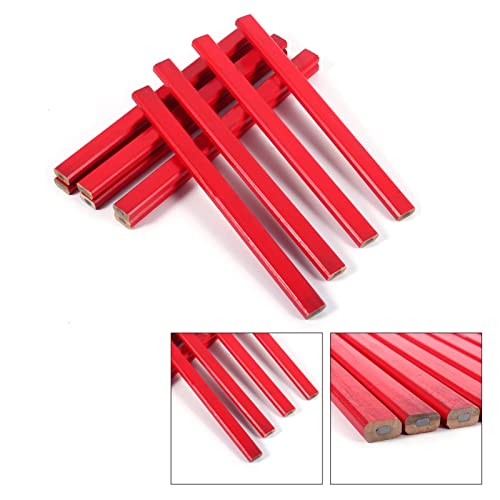 10pcs pack lápices carpintero octagonales 175mm miniatura 4