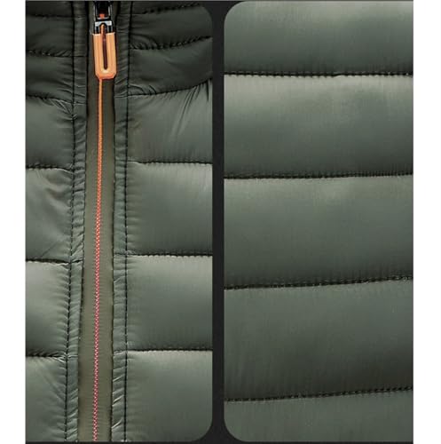 Chaleco acolchado con cremallera frontal y bolsillos térmicos para invierno 4