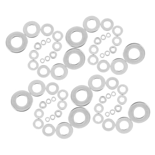 Arandelas planas inoxidable kit de 360 piezas surtidas para bricolaje y motor