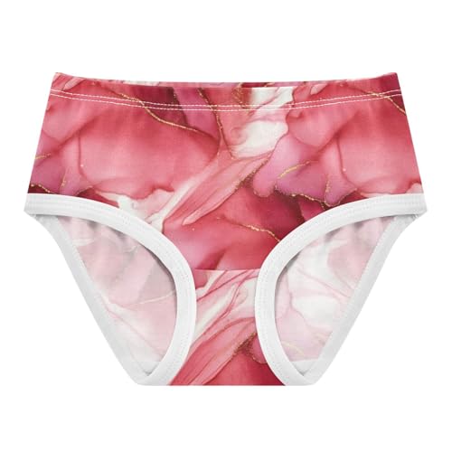 Toddler Underwear Floral 2t Cotton Panties for Girl Animal Underpants Briefs Abstract Red Pink