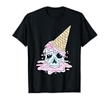 Kawaii Pastel Goth Cute Creepy Ice Cream Skull Anime Summer Men Women Girls Kids T-Shirt