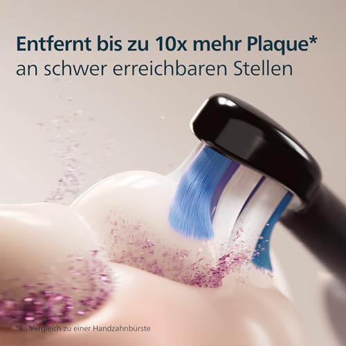 Philips Sonicare S2 Sensitive, Original-Ersatzbürstenköpfe, Schwarz, 4er-Pack, HX6054/88 3