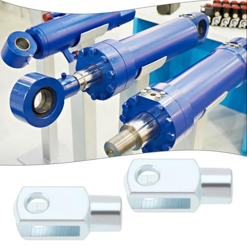 Briny River 2 Stück M10 x 1,5 Luftzylinder-Gabelkopf Ende 52 mm Rechtshänder Innengewinde Y-Stecker für elektronische Automatisierungsgeräte