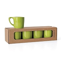 NotNeutral LINO - Taza De Café De Porcelana Para Uso Personal Restaurante Comercial Taza Individual Negro 16 Onzas