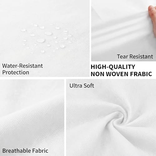 Image of 100 Pcs Disposable Massage Table Sheets (75 inchx 31 inch) Non-Woven Breathable Fabric Waterproof Esthetician Bed Covers for Spa, Facial, Tattoo,Waxing Soft Durable