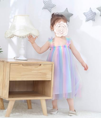 Baby Girls Tulle Tutu Dress 2023 Summer Tulle Sequin Dresses Size 6M-5T3