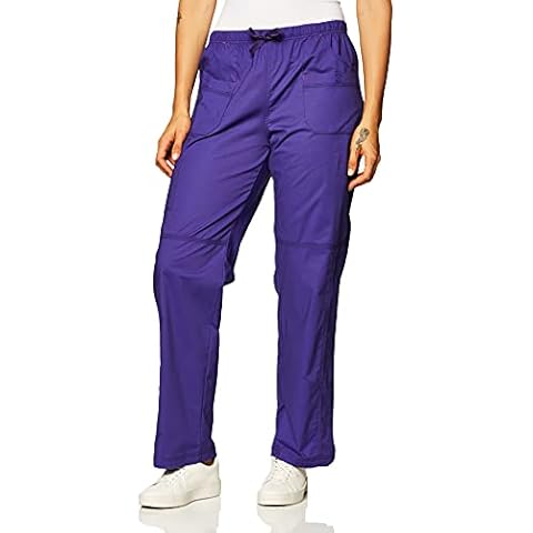 WonderWink 5108TGRPXST WonderFLEX Women's Faith Multi-Pocket Cargo Pant, Grape, Tall-XS Size Cover