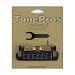 TonePros Wraparound Bridge With S1 Studs Black