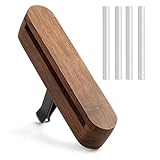 Athvcht アロマディフューザー 車用 クリップ式アロマホルダー カーディフューザー 取り付け型 アロマディフューザー 車用芳香剤詰替用 リフィル 消臭 天然の木 車アロマ ドライブ アロマクリップ 最適！！ (口幅約70mm) (木色)