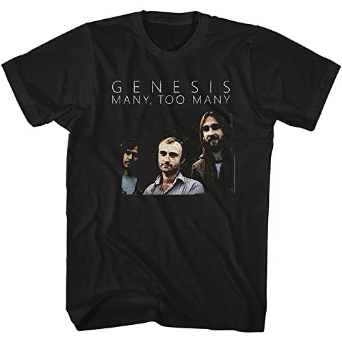 American Classics Genesis Rock Band Vintage Style Mens T Shirt Tee Black